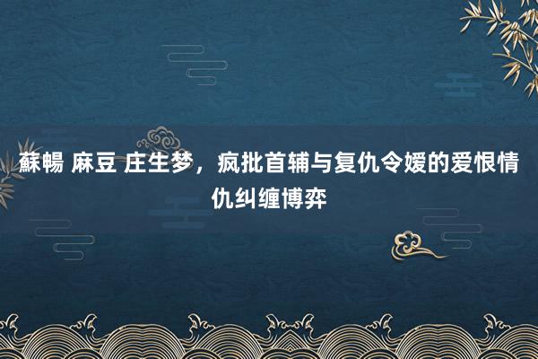 蘇暢 麻豆 庄生梦，疯批首辅与复仇令嫒的爱恨情仇纠缠博弈