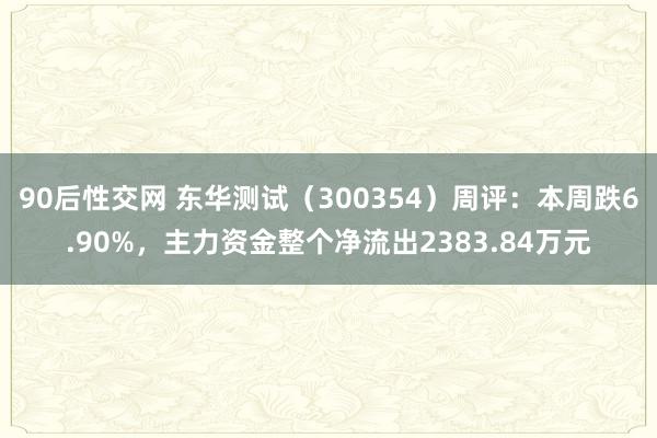 90后性交网 东华测试（300354）周评：本周跌6.90%，主力资金整个净流出2383.84万元