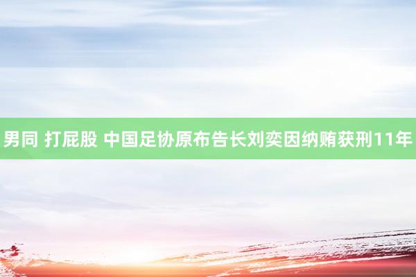 男同 打屁股 中国足协原布告长刘奕因纳贿获刑11年