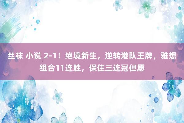 丝袜 小说 2-1！绝境新生，逆转港队王牌，雅想组合11连胜，保住三连冠但愿