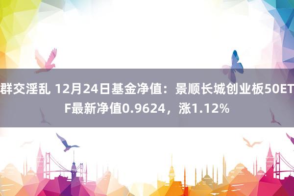 群交淫乱 12月24日基金净值：景顺长城创业板50ETF最新净值0.9624，涨1.12%