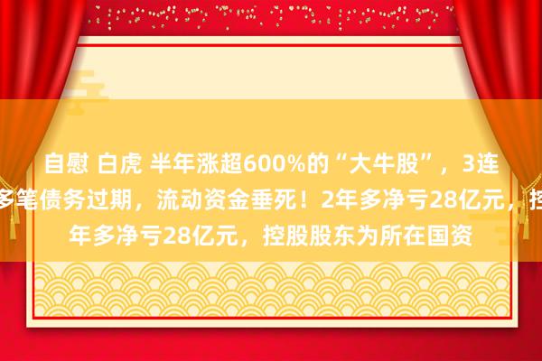 自慰 白虎 半年涨超600%的“大牛股”，3连跌停！倏得公告：多笔债务过期，流动资金垂死！2年多净亏28亿元，控股股东为所在国资